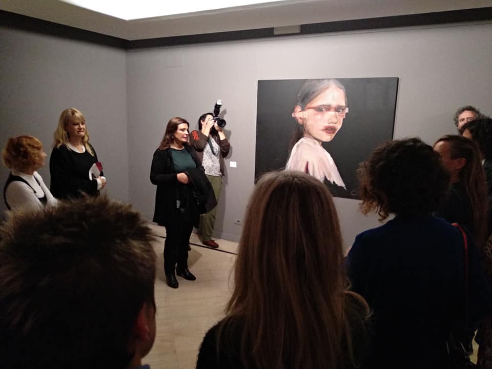inauguración exposicion el poder de la presencia, Mujeres Mirando Mujeres