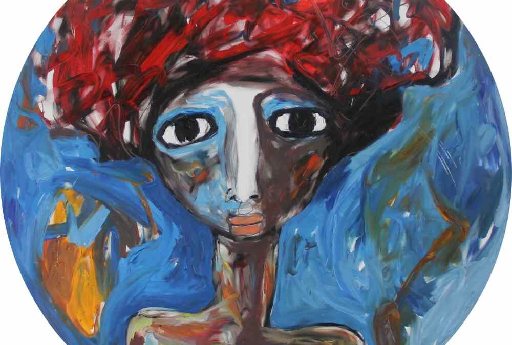 «Nuestras Hermanas». 2019 24 x 24 pulgadas. Óleo, Iris Pérez Romero