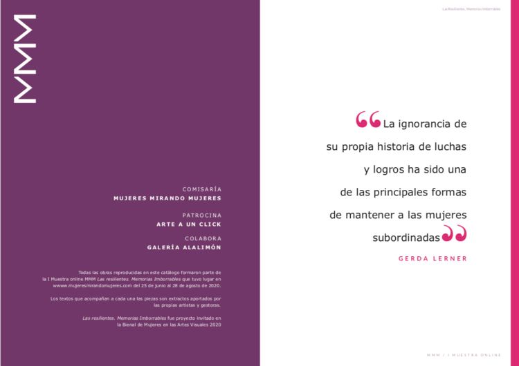 Catálogo de ‘Las resilientes. Memorias imborrables’
