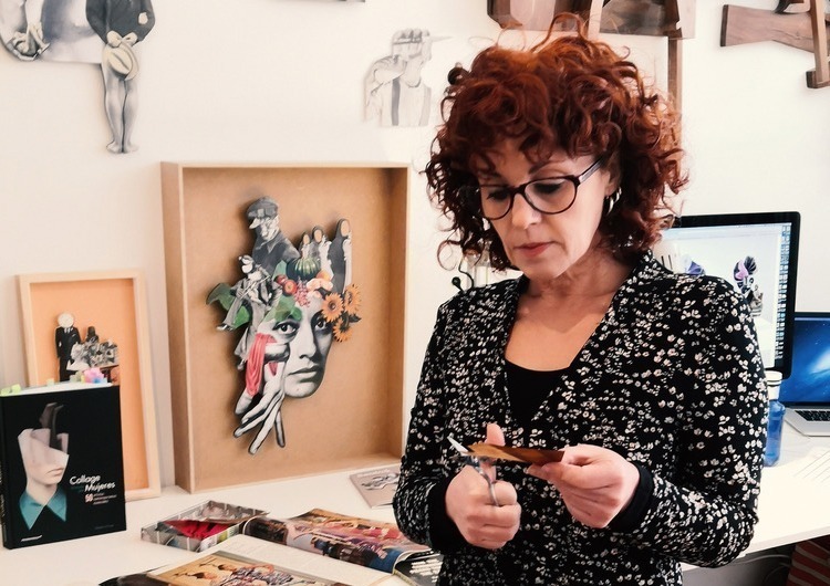 Taller de collage. Colofón de la Jornada «Resiliencia, Mujer y Arte».